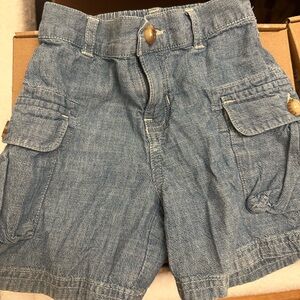 Polo Ralph Lauren chambray denim shorts with pockets size 24 months